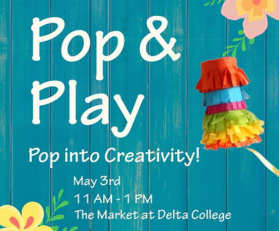 Flyer about Pop and Play Event