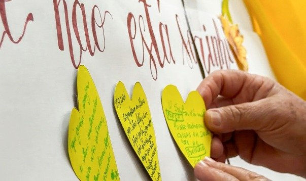 Mensagens de acolhimento integram ações de valorização da vida no Setembro Amarelo — Foto: Divulgação
