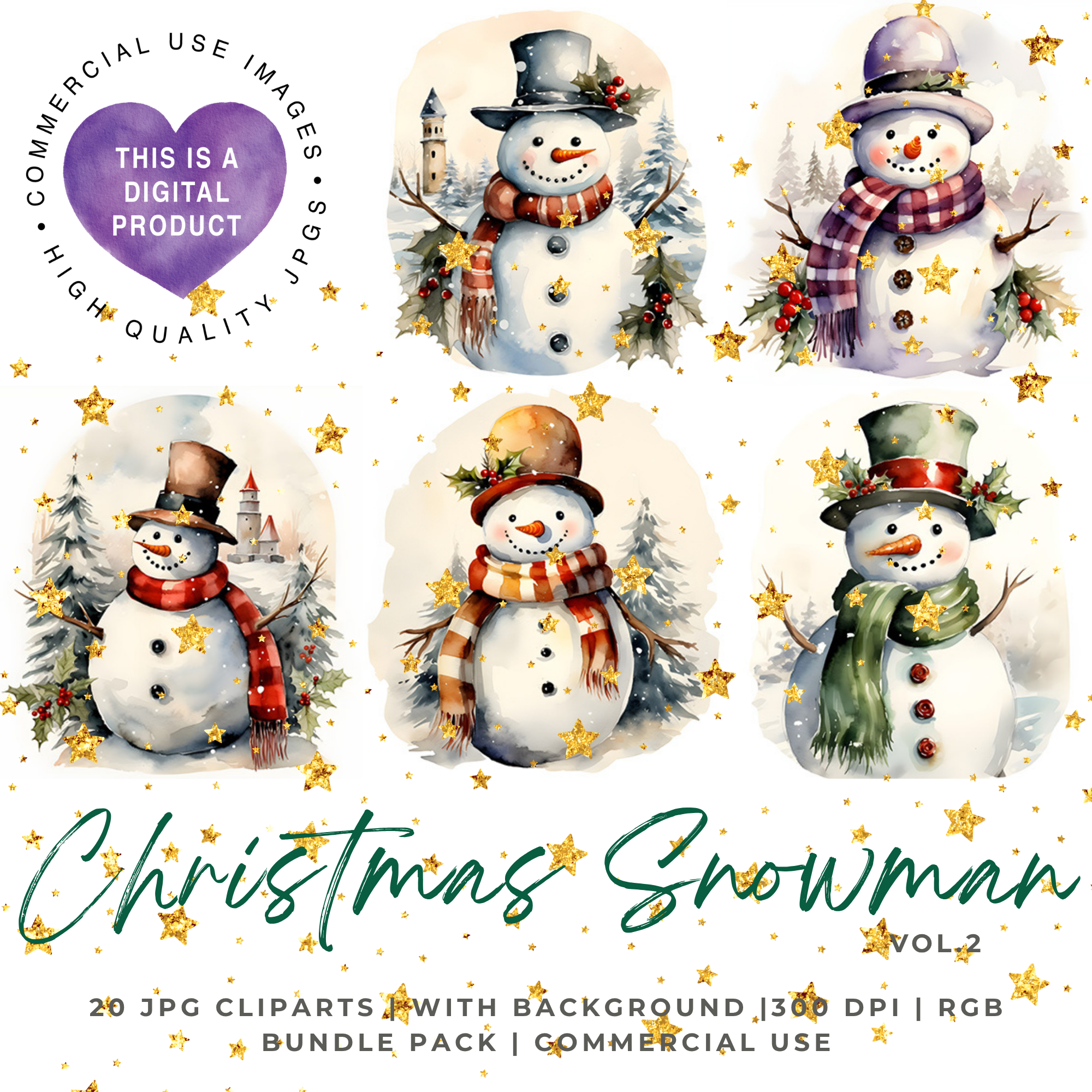 Muñeco de Nieve Navideño Vol. 2 JPG