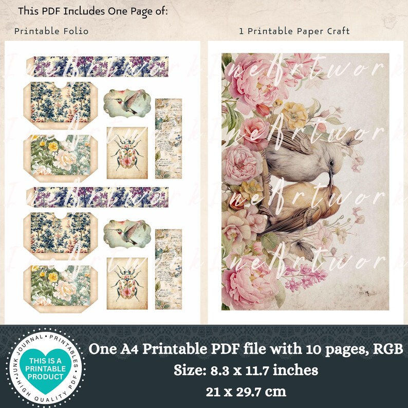 Thumbnail: 10 Pages Animal Junk Journal Vol.2