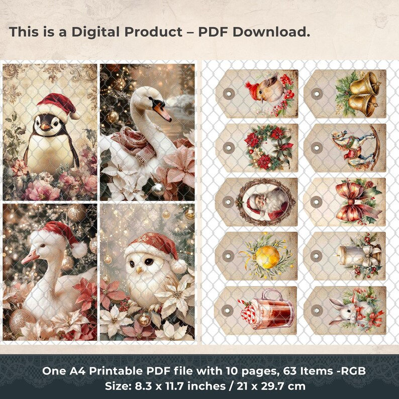 Thumbnail: 10 Pages Christmas Junk Journal Vol.3