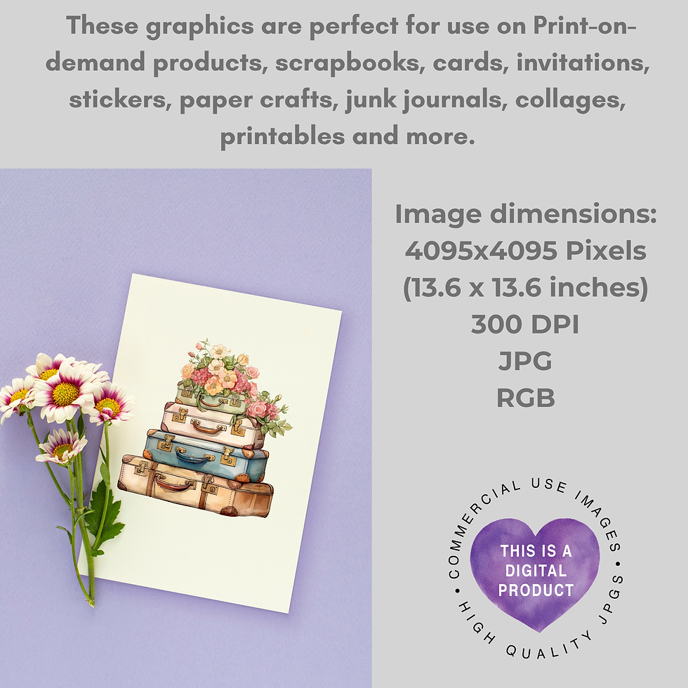 Thumbnail: Floral Vintage Suitcases Vol.2 JPG