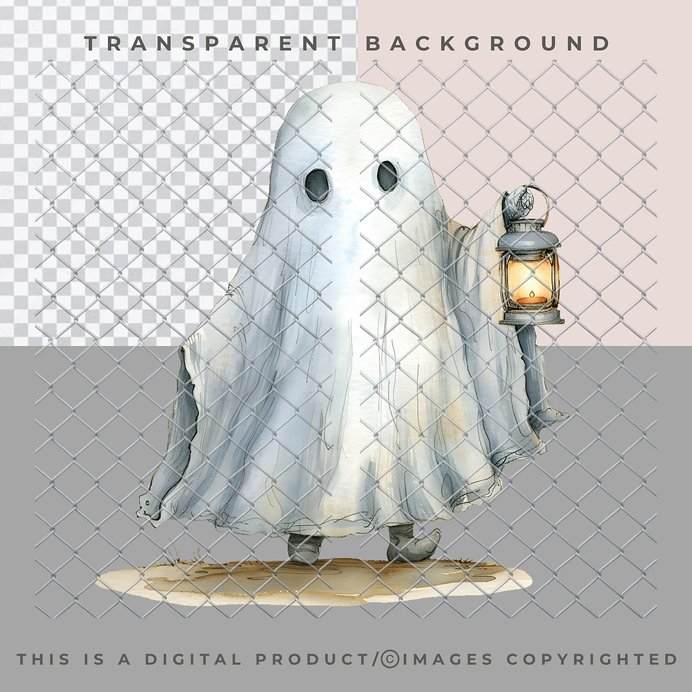 Thumbnail: Cute Halloween Ghost PNG
