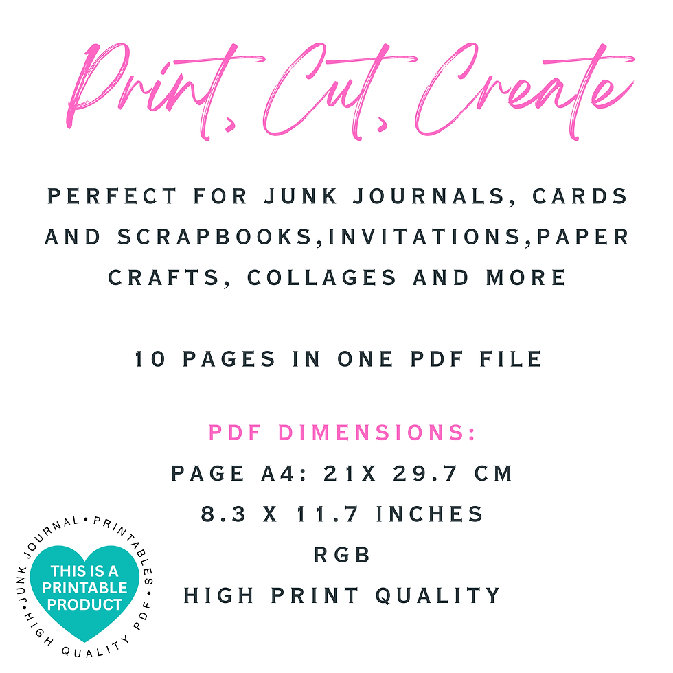 Thumbnail: 10 Pages Religious Junk Journal Vol.1
