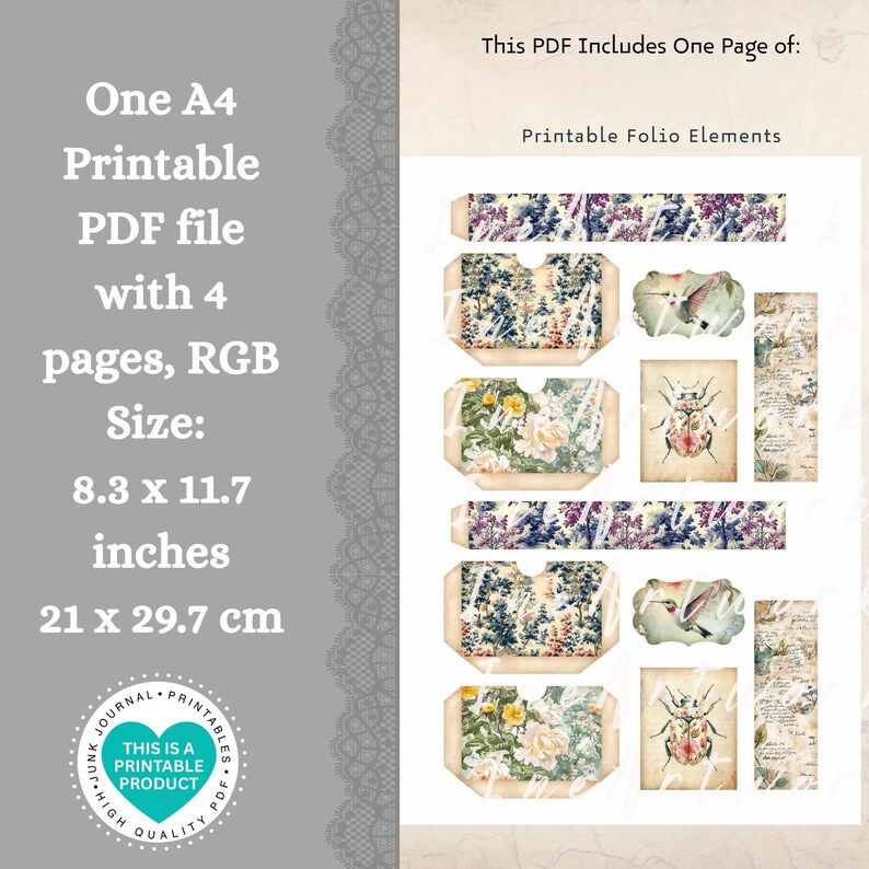 Thumbnail: 4 Pages Animal Junk Journal Vol.4