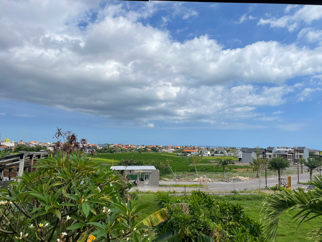 View from our first villa, Canggu