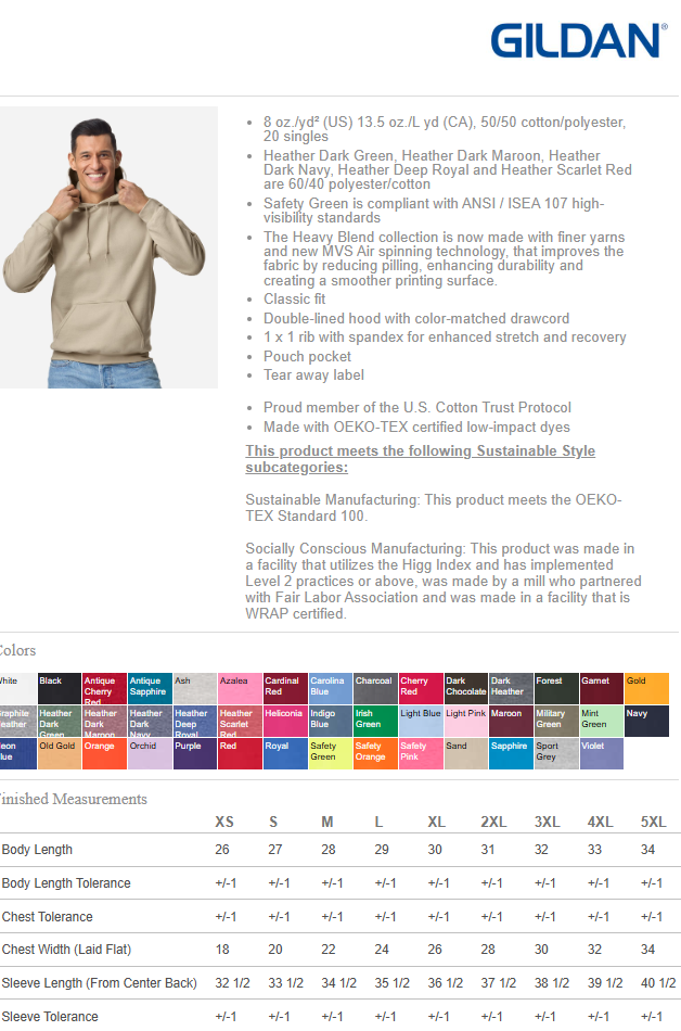 Thumbnail: Unisex Heavyweight Hoodie