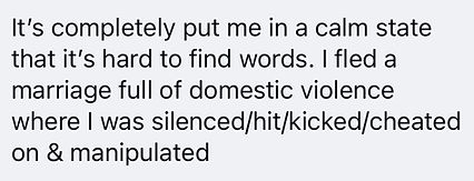 Calm after domestic violence