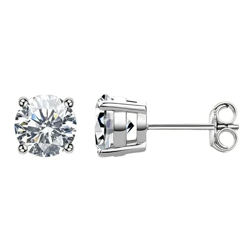 Thumbnail: Gotas  De Hielo Moissanite Ear Studs