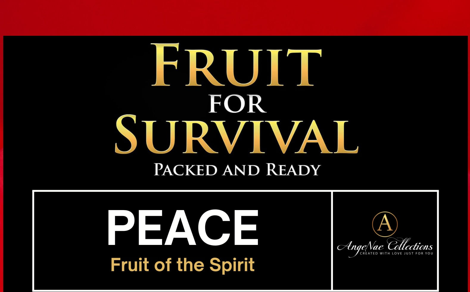 Fruit of the Spirit - Peace