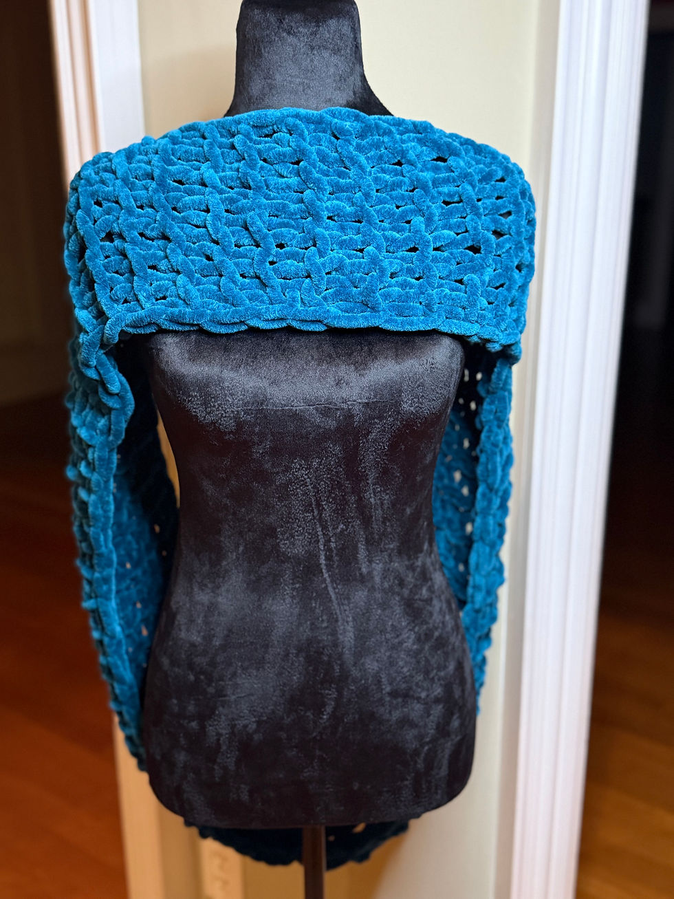 Thumbnail: Infinity Peacock Cowl Neck