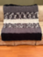 Thumbnail: Limestone, White and Black Throw Blanket