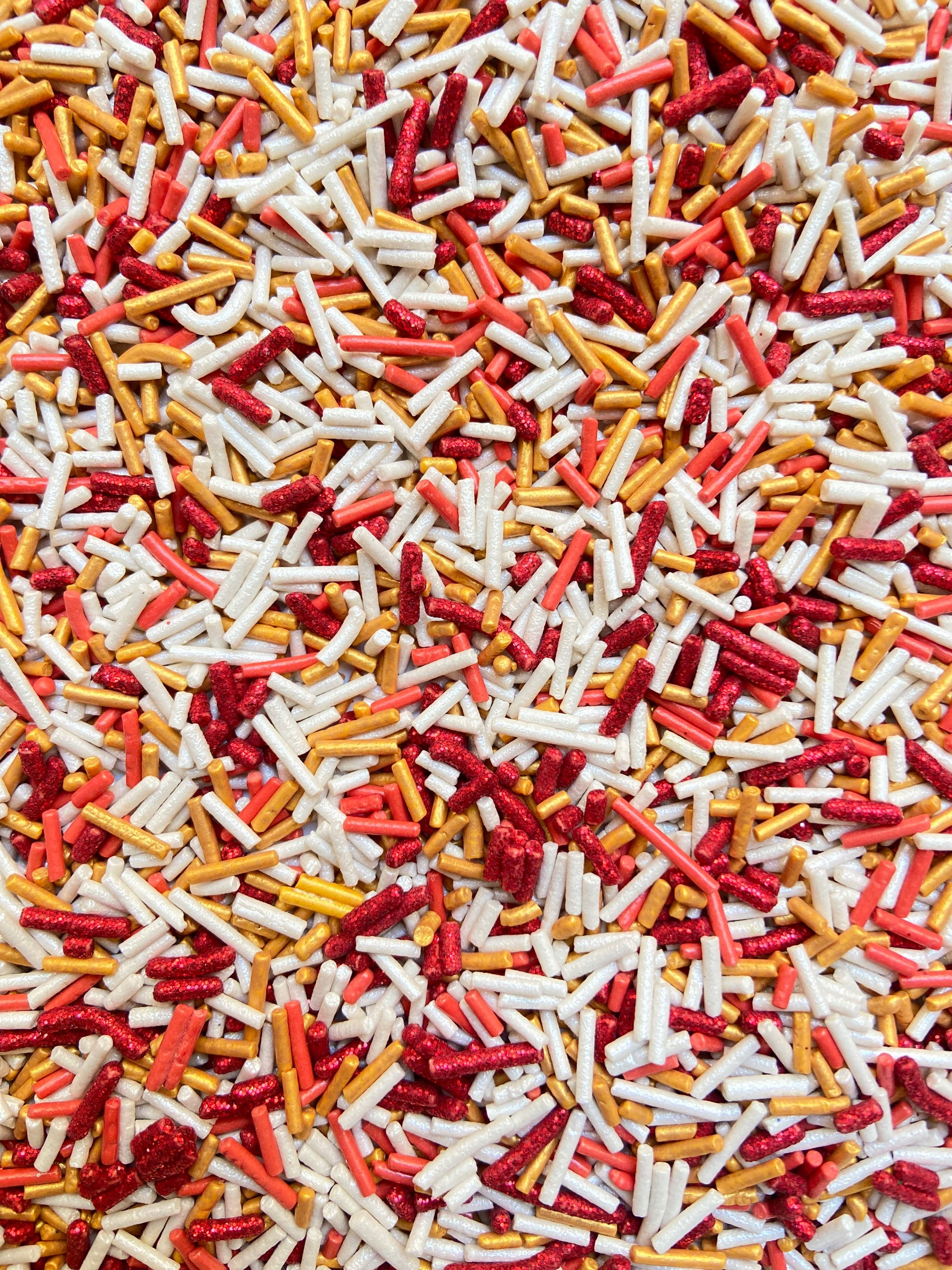 Granillo Navidad Rojo, Oro y Blanco