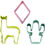 Miniatura: Set 3 Cortadores de Galleta Llama y Cactus Wilton