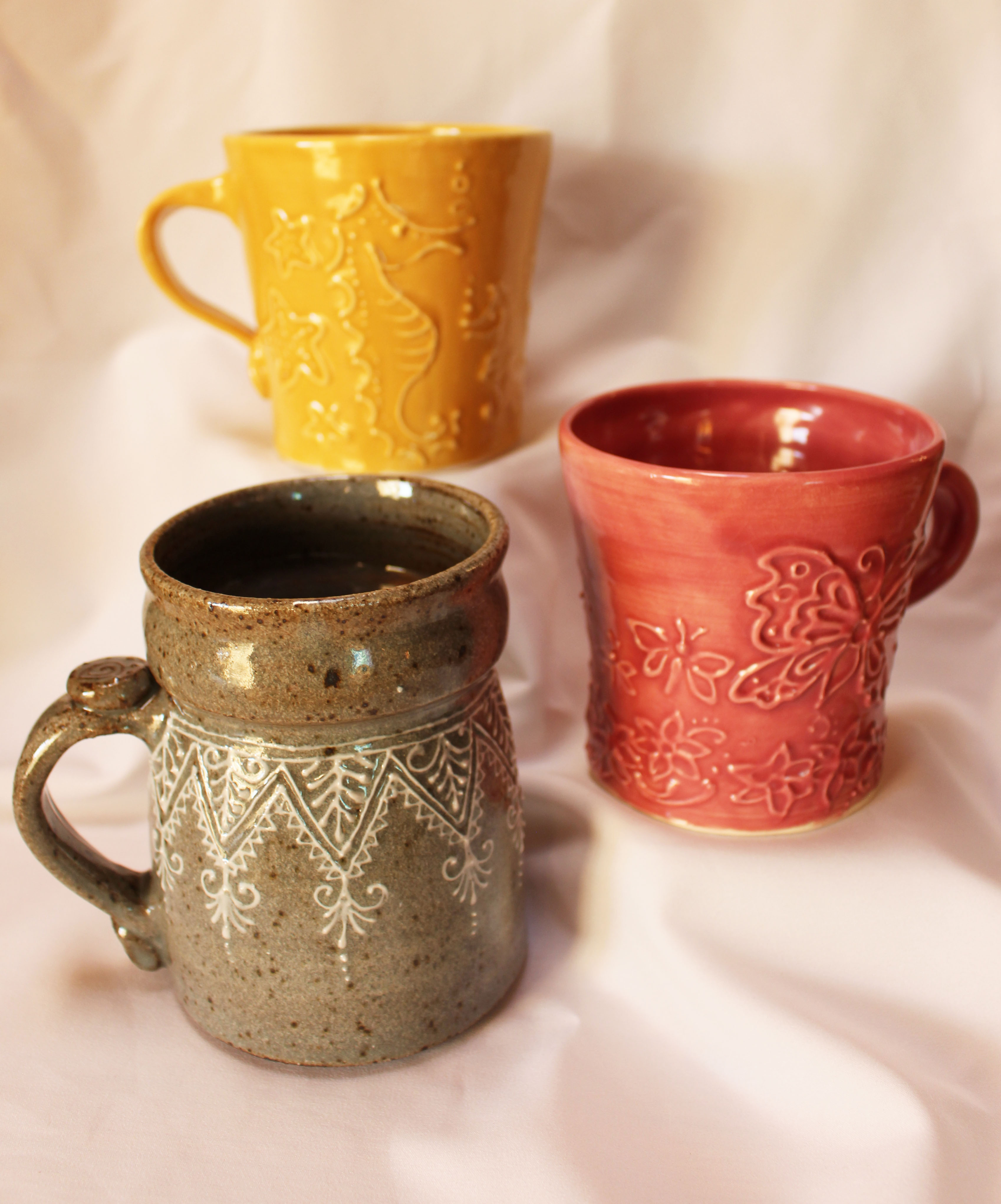 Henna Mugs and Tankard
