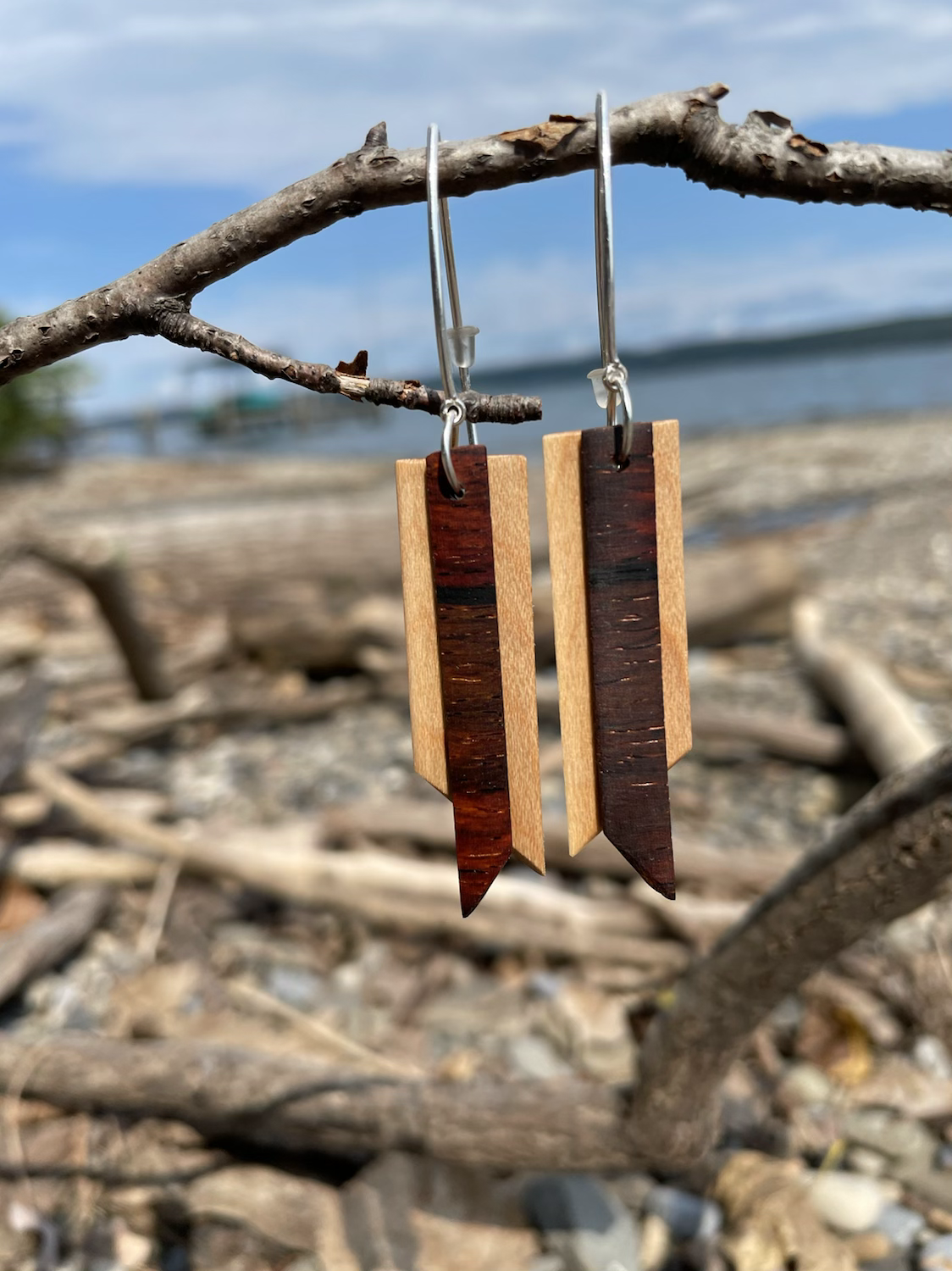 Maple and cocobolo, dangler