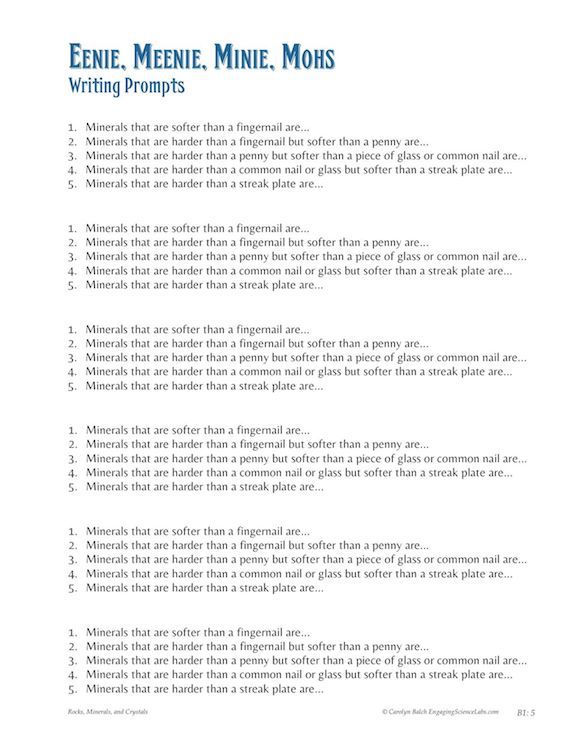 Thumbnail: Rocks and Minerals: Investigate Mineral Hardness; Introduction to the Mohs scale