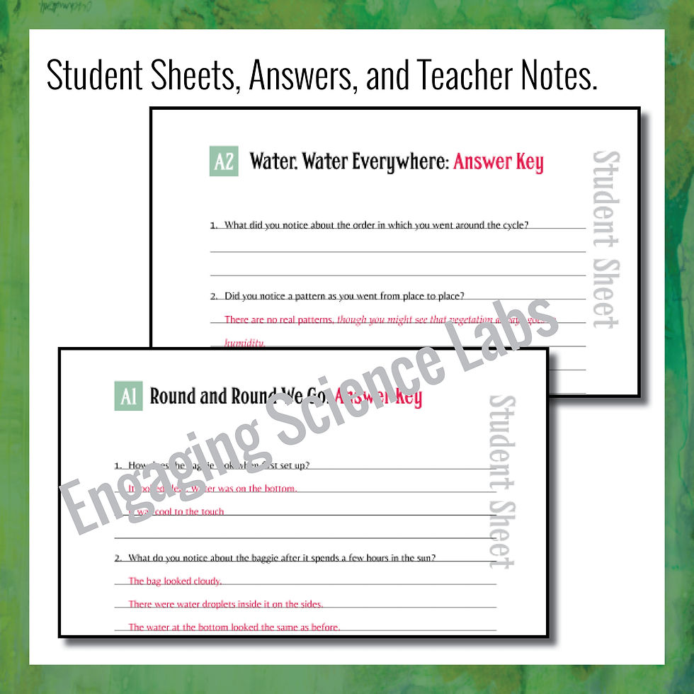 Thumbnail: Water Cycle Labs — Model and Kinesthetic Simulation Activities 2 Sci Labs W/ CER