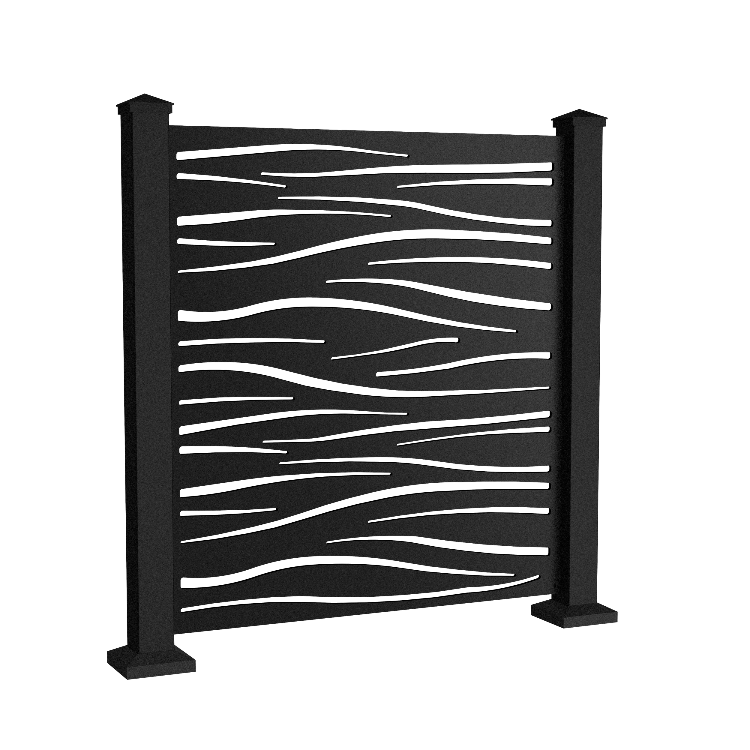 Sunbelly High Tide Shorty Privacy Screen 40" Tall Aluminum Panel