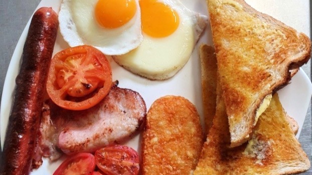 Arranged Food and Objects