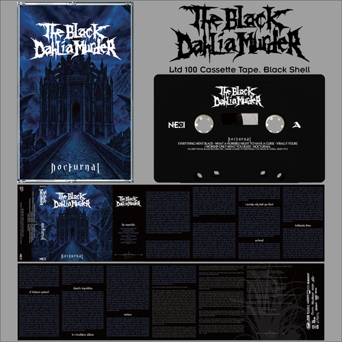 The Black Dahlia Murder ‎- Nocturnal Cassette Ltd 100 Black Shell