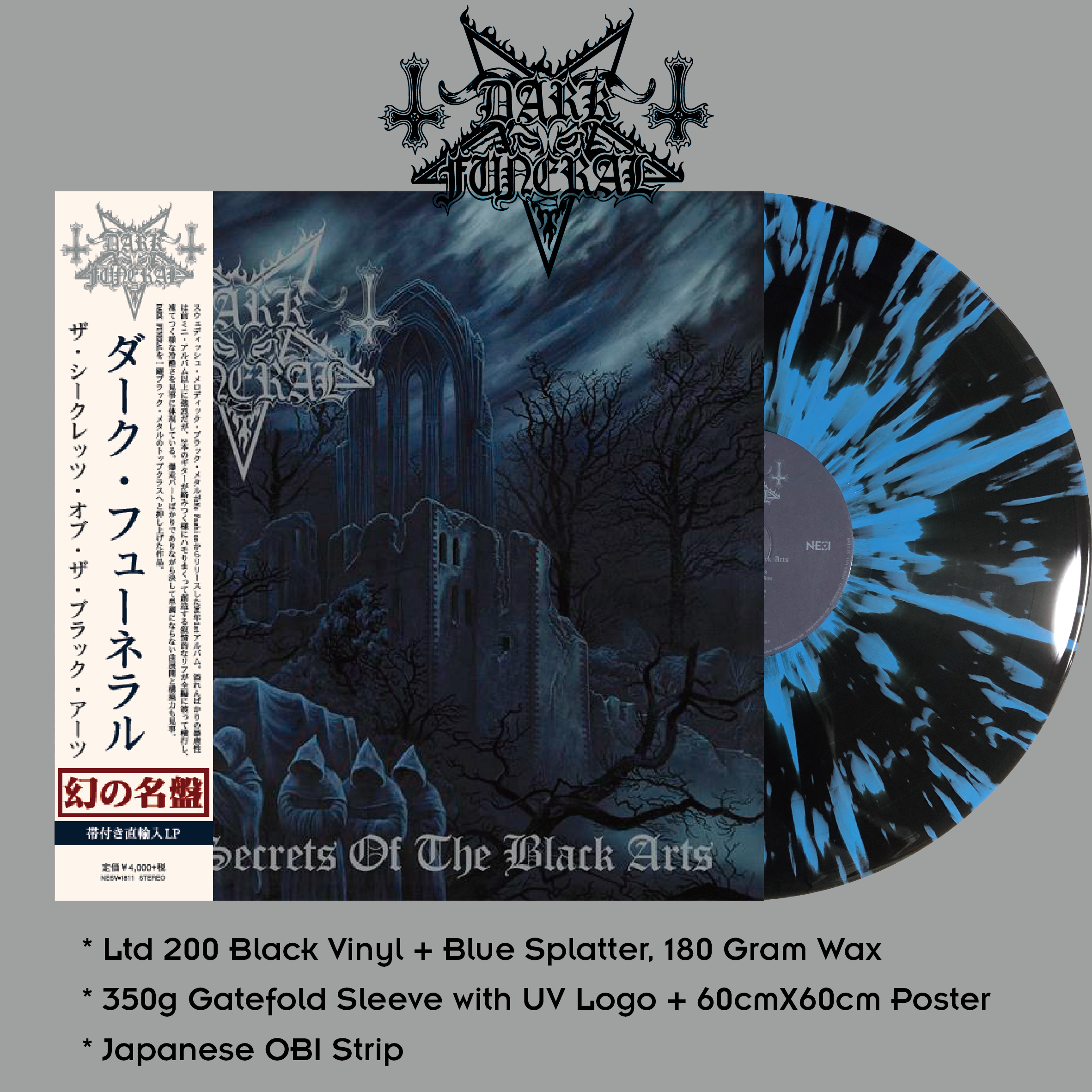 Dark Funeral ‎– The Secrets Of The Black Arts Japan Version Ltd 200