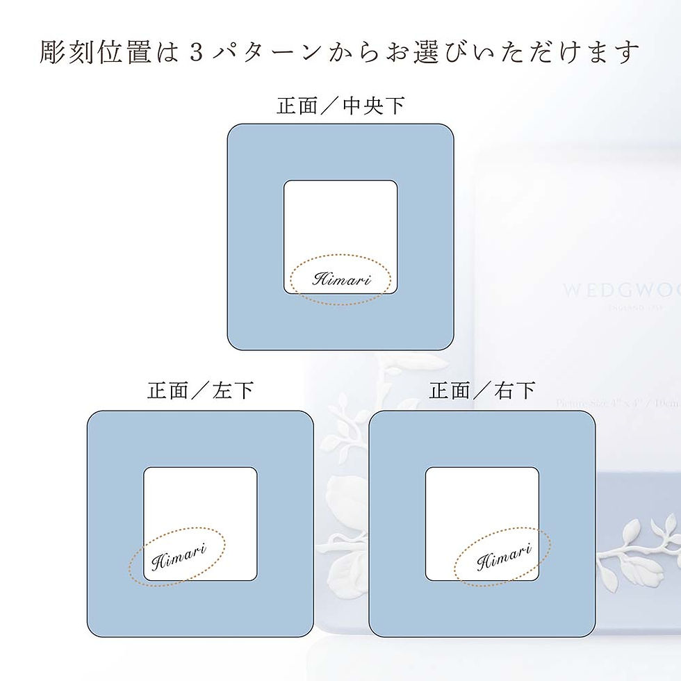 サムネイル： 正規店入荷,名入れ代込,ロゴ対応,WEDGWOOD,ウェッジウッド,マグノリア,ブロッサム,ピクチャーフレーム,19cm,ジャスパー,名入れ,彫刻,刻印,記念日,記念品,お祝い,正規品,誕生日,結婚祝,両親贈呈品,内祝,引越祝,母の日,写真立て,フォ