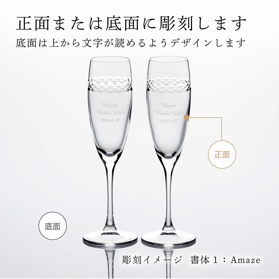 名前,彫刻,刻印,結婚記念日,お祝い,プレゼント,ギフト,記念日,高級,ブランド,開店祝い,新築祝い,誕生日,敬老の日,グラス,シャンパン,グラス,インテリア,両親贈呈品