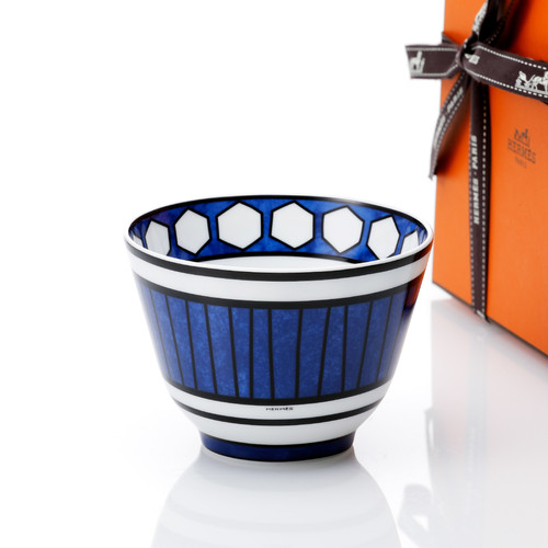 エルメス　ブルーダイユール　ボウル エルメス Hermes ブルーダイユール ラージボウル 10.5cm BLEUS D