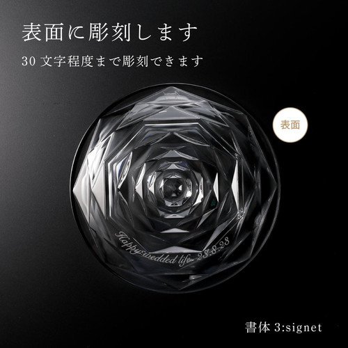 バカラ スウィング プレート Lサイズ 18CM 名入れ彫刻代込み