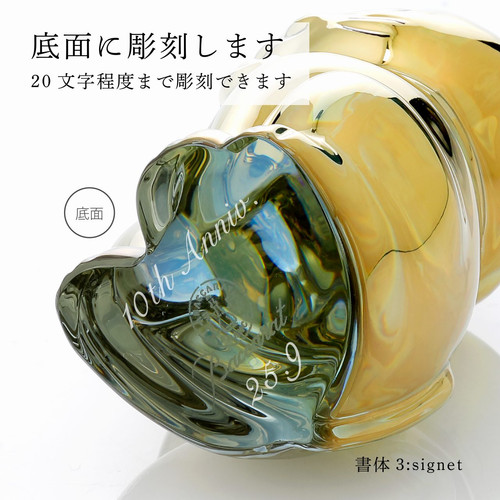 Baccarat バカラ まねきねこ ゴールド Baccarat バカラ まねき猫 ゴールド 10cm 座布団付き 名入れ彫刻