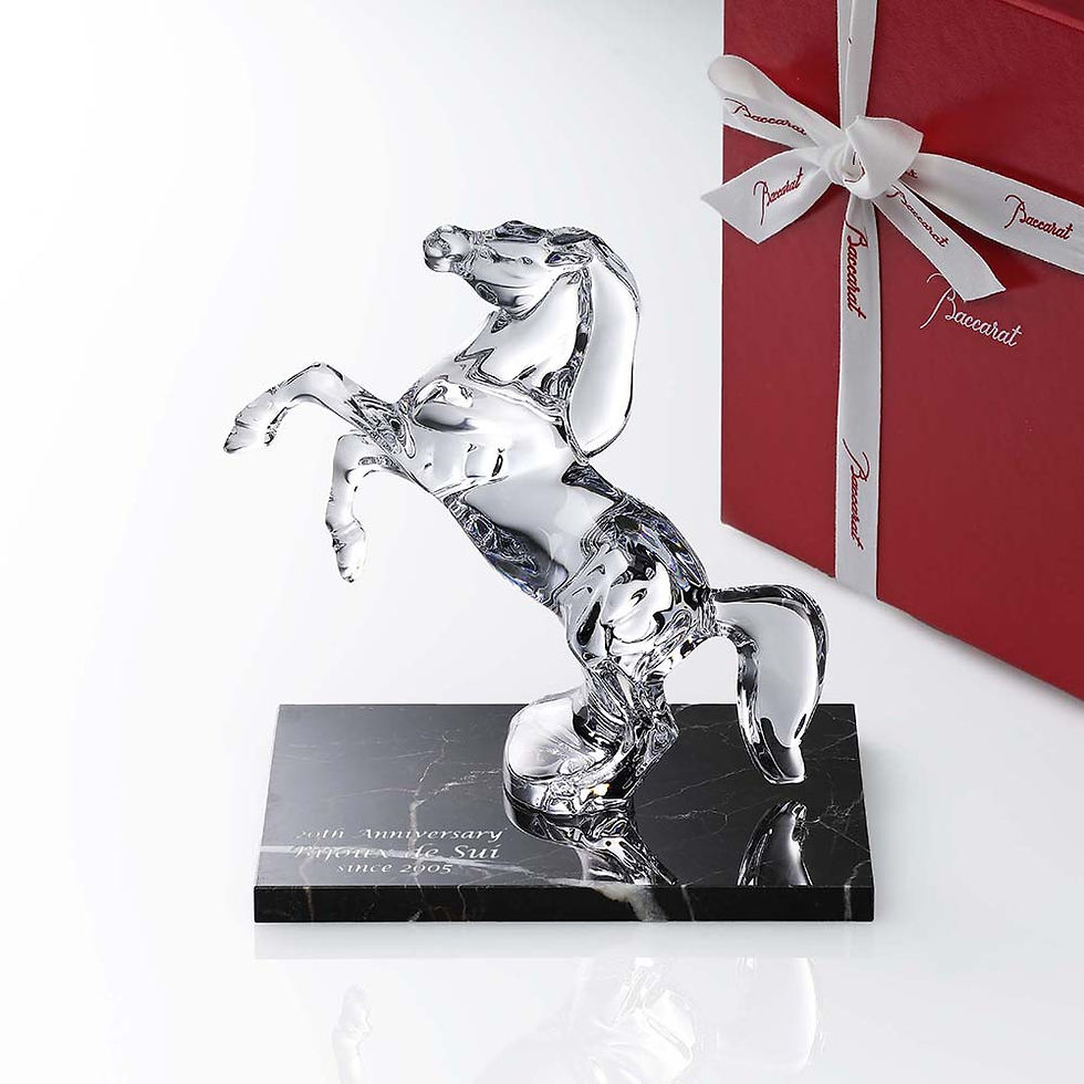 Baccarat,バカラ,縁起物,ウマ,お祝,企業,就任,受賞,刻印,法人,記念品,開店,周年記念,馬,オブジェ,置物,開業,経営者,