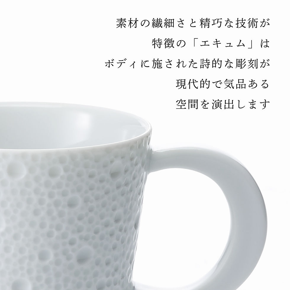 サムネイル： BERNARDAUD ベルナルド エキュム マグ 250ml ペア 名入れ彫刻代込み