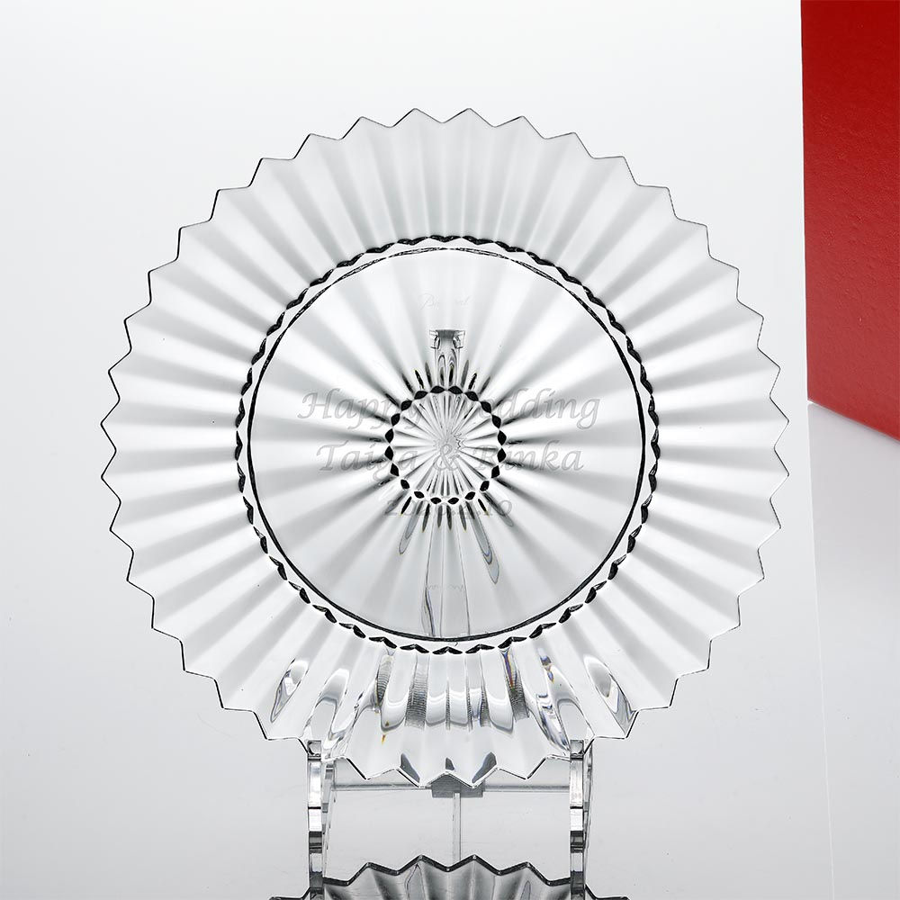 正規店入荷,名入れ代込,ロゴ対応,Baccarat,バカラ,ミルニュイ,プレート,26cm,単品,名入れ,ギフト,誕生日,祝い,名前入り,記念日,結婚祝,記念品,正規品,ブランド,高級,人気,プレゼント,彫刻,刻印,皿,トロフィー,受賞祝,法人,永年