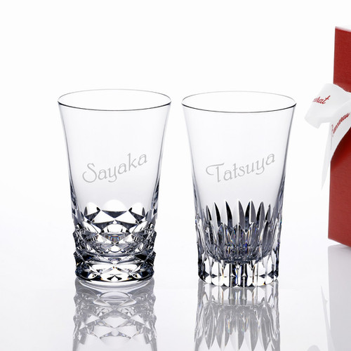 Baccarat バカラ ブラーヴァ ＆ ヴィータ ハイボール ペア 名入れ彫刻