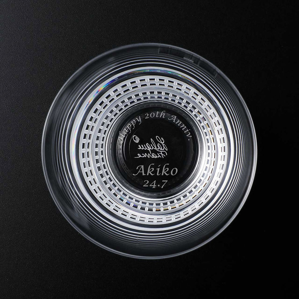 サムネイル： LALIQUE ラリック ファセット タンブラー 200ml 単品 名入れ彫刻代込み