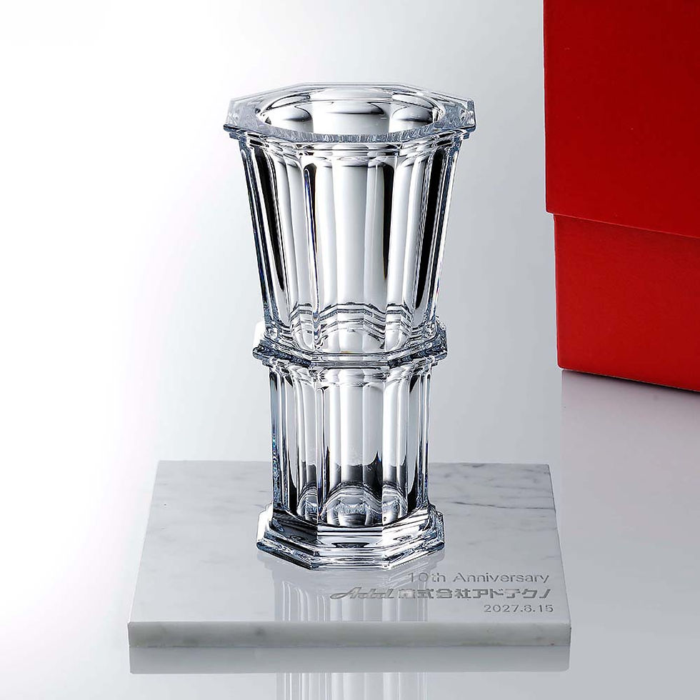 正規店入荷,名入れ代込,ロゴ対応,Baccarat,バカラアルクール,ストレートベース,クリア,32cm,大理石,台座,グレー,30角×2cm,オリジナルセット,花びん,花瓶,ネロクラウン,名入れ,彫刻,刻印,ギフト,贈り物,記念品,開店,法人,祝い