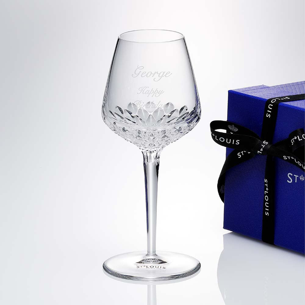 サンルイ グラス ワイングラス 名入れ エルメス ハイブランド ホステス ホスト プレゼント 名前 刻印 受賞記念 記念日 誕生日 還暦 長寿祝 優勝