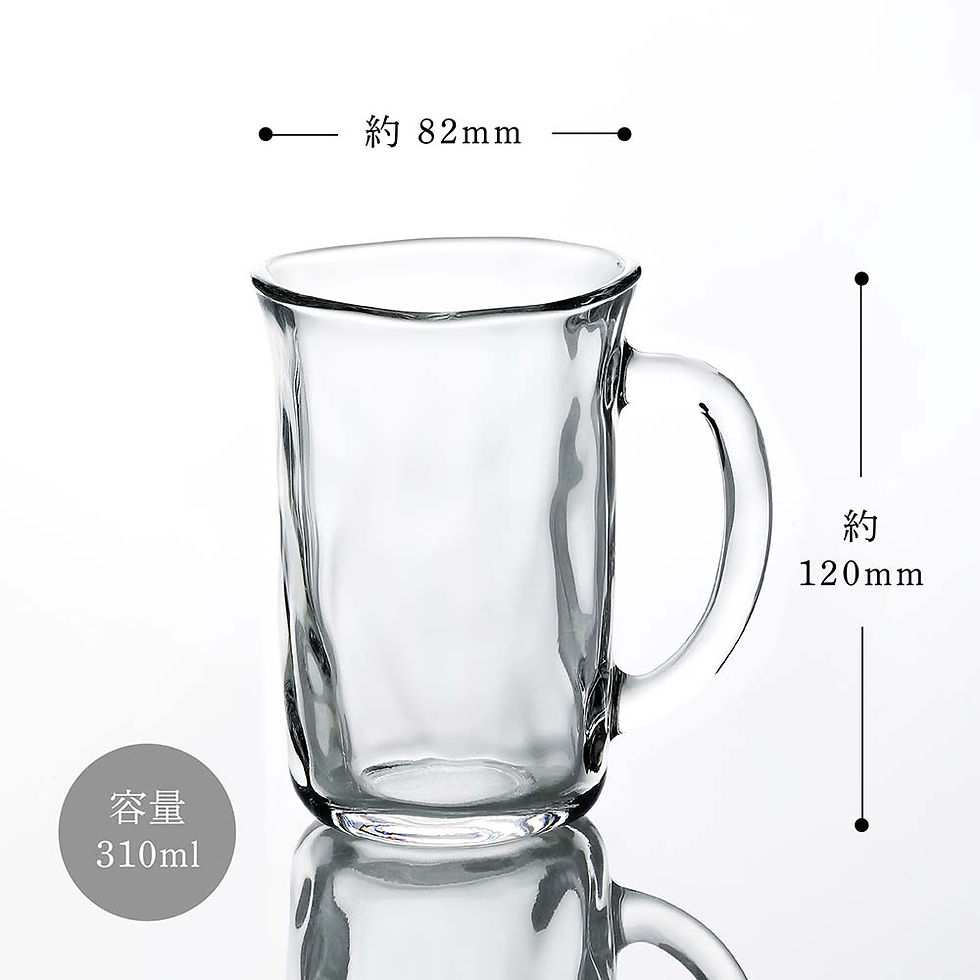 サムネイル： 【ラッピング無料】【名入れ代込み】てびねり ビールジョッキ 310ml ペア