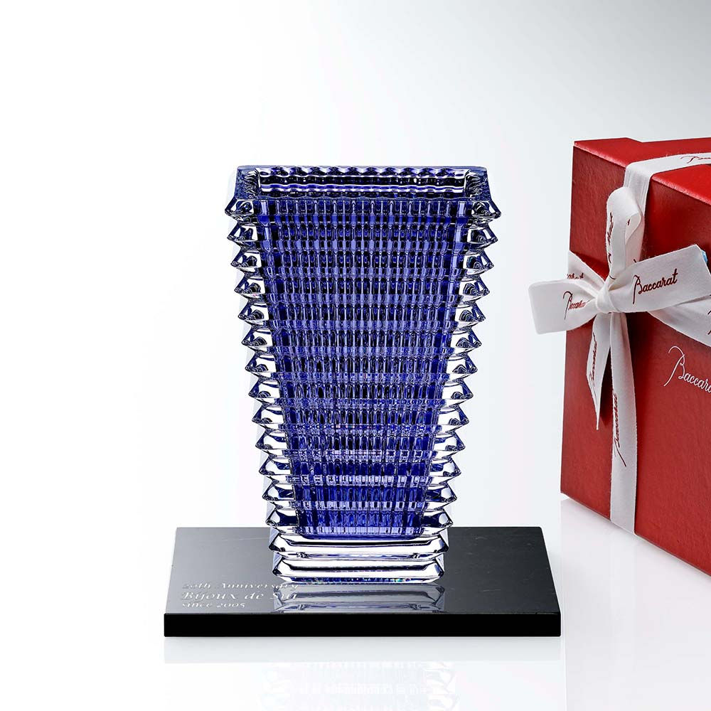 正規店入荷,名入れ代込,ロゴ対応,Baccarat,バカラ,アイベース,スクウェア,S,ブルー,20cm,大理石,台座,L,オリジナルセット,名入れ,彫刻,刻印,ギフト,プレゼント,お祝,記念日,花瓶,ベース,企業,就任,受賞,法人,記念品,正規品,