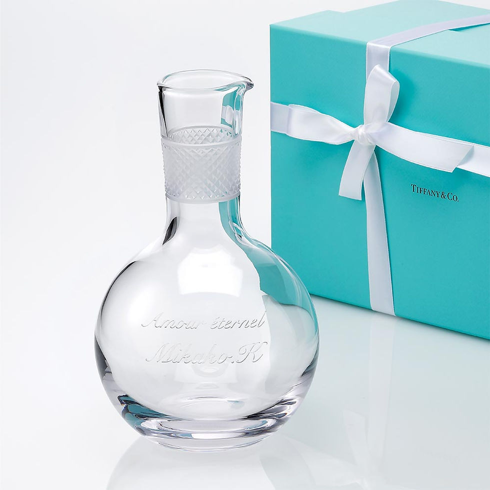 ティファニー デカンタ オブジェ 名前 刻印 記念 受賞 お祝い 法人 プレゼント 正規品 デキャンタ ワイン インテリア