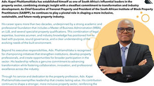 VISIONARY LEADERS IN THE PROPERTY SECTOR
