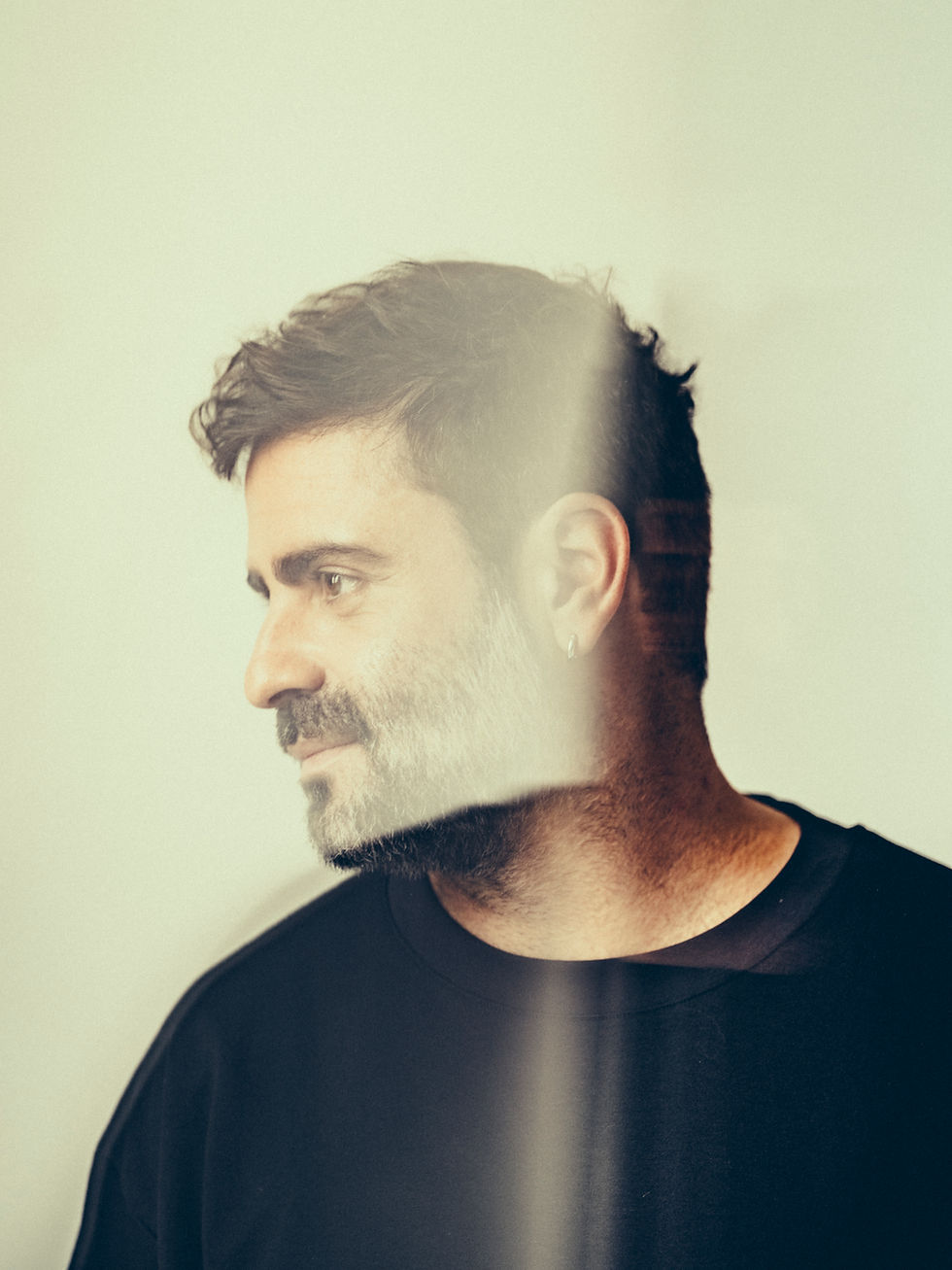 NTO promotional portrait for “I Cared For You,” his melodic techno collaboration with Mont Rouge.