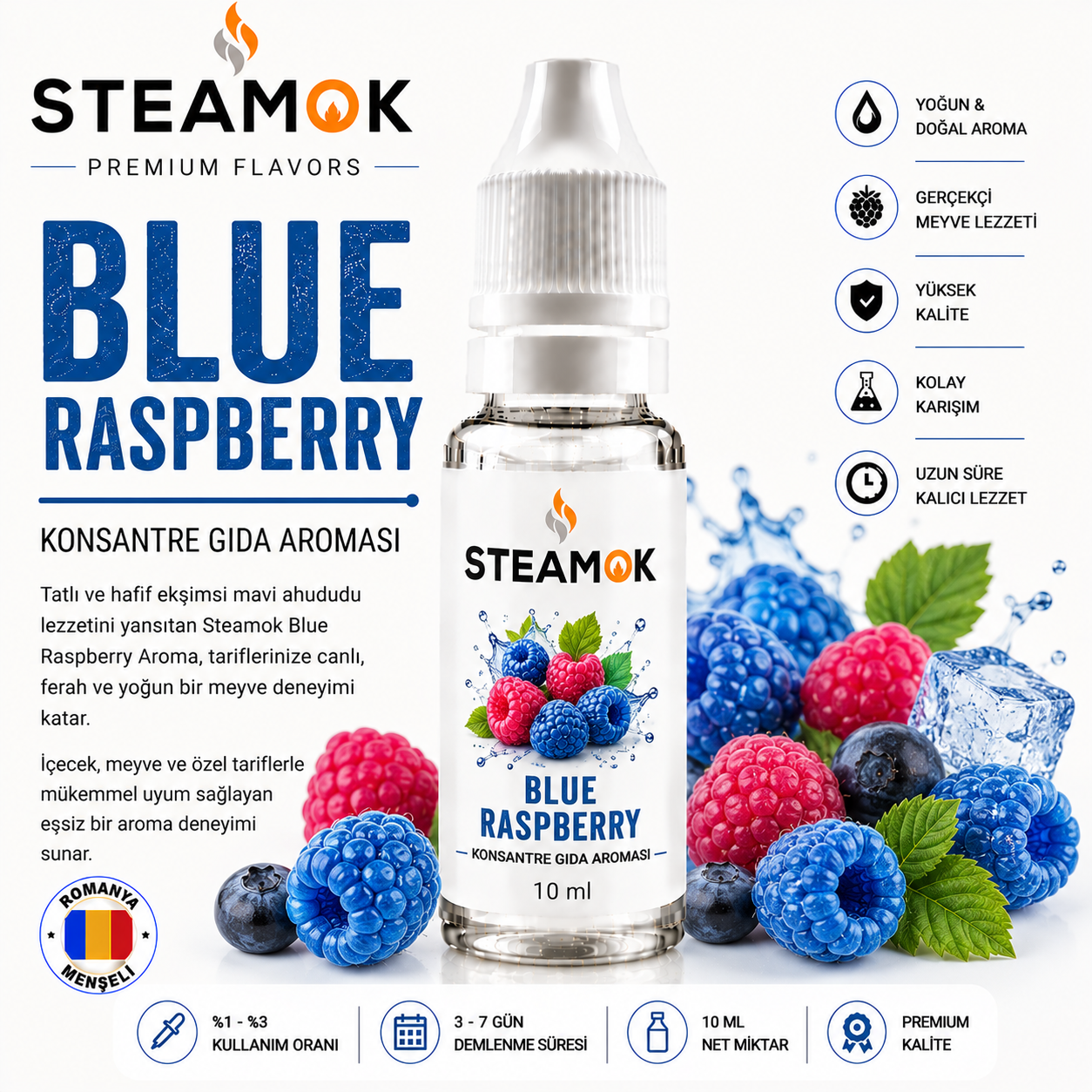 Steamok Blue Raspberry Aroma