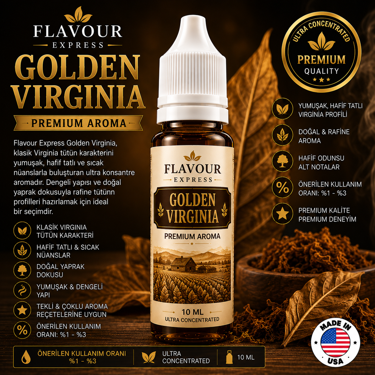 Flavour Express Golden Virginia Aroma – Ultra Concentrated