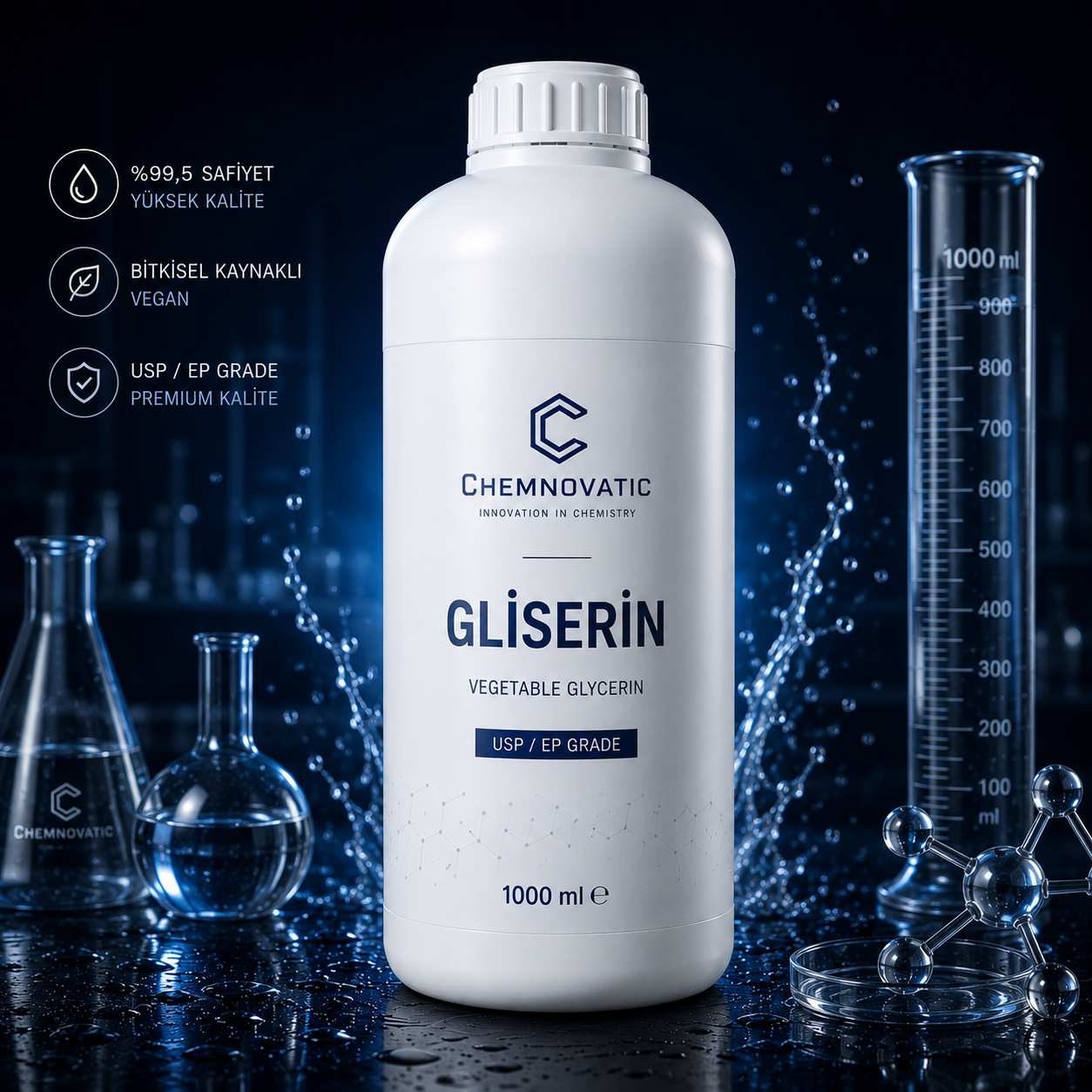 Chemnovatic Gliserin 1000 ml (USP / EP Grade)