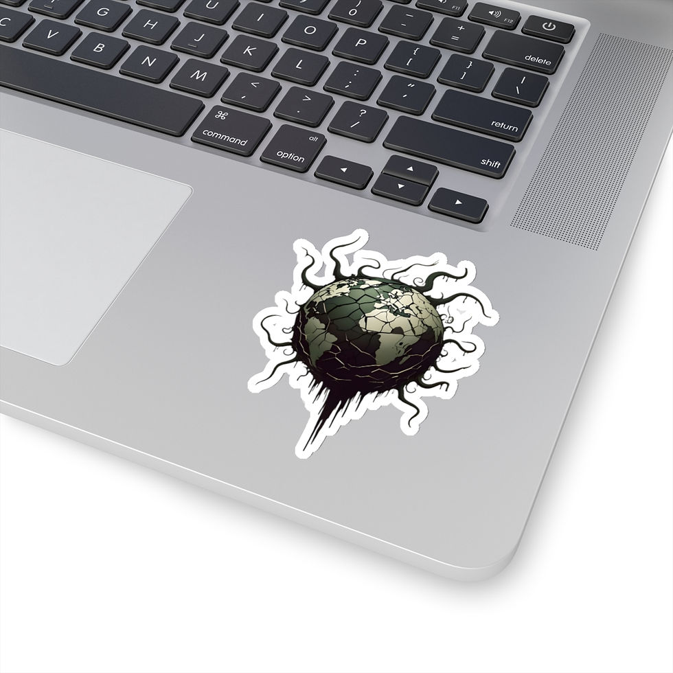 Thumbnail: Corrupted Universe Shattered World Kiss-Cut Sticker