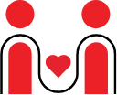 A group of red hearts on a black background