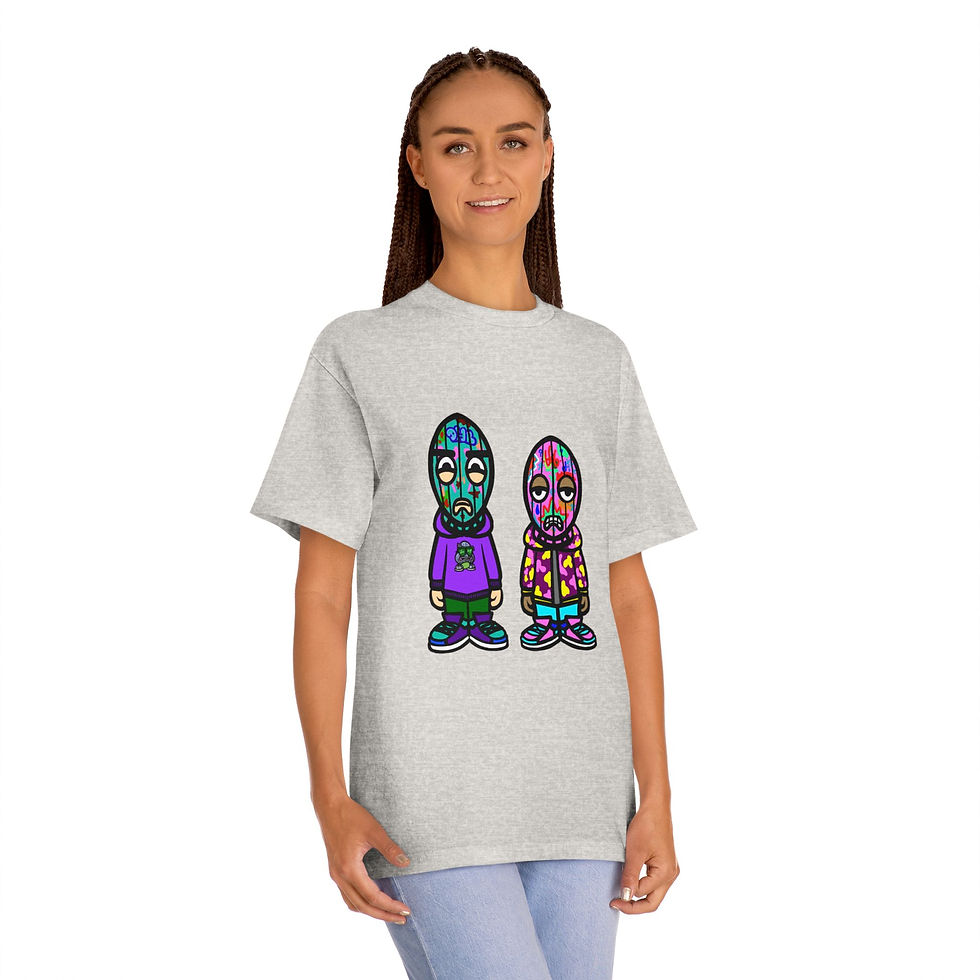 Thumbnail: Vibrant Graphic Unisex Classic Tee - Fun Character Design