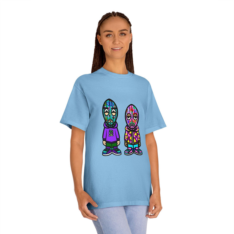 Thumbnail: Vibrant Graphic Unisex Classic Tee - Fun Character Design